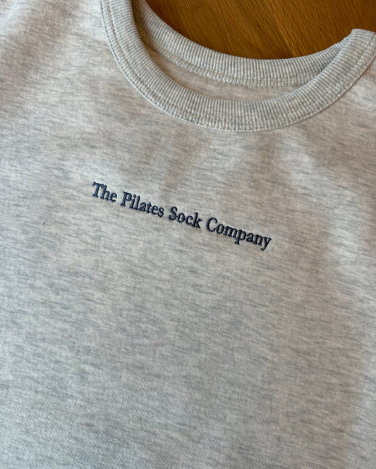 COMFIEST CREWNECK IN THE WORLD - Heather Grey + Navy