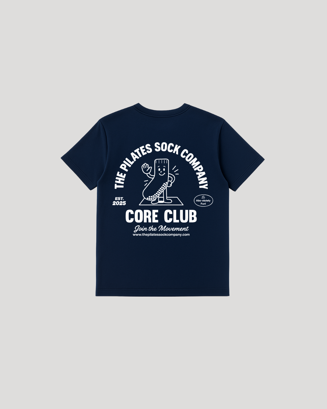 T-Shirt - Navy Blue – The Pilates Sock Company