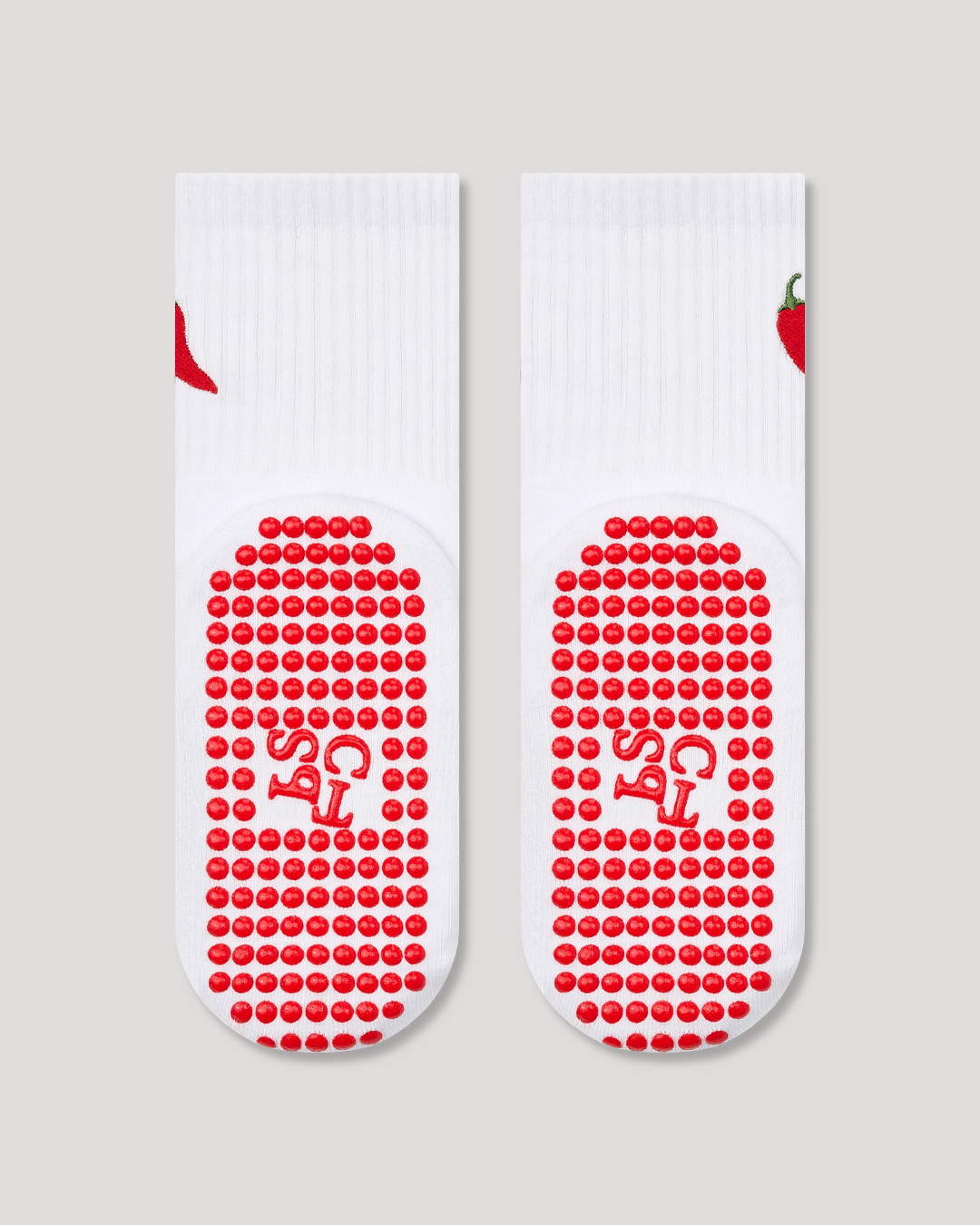 Pilates Socks - Chili Pepper