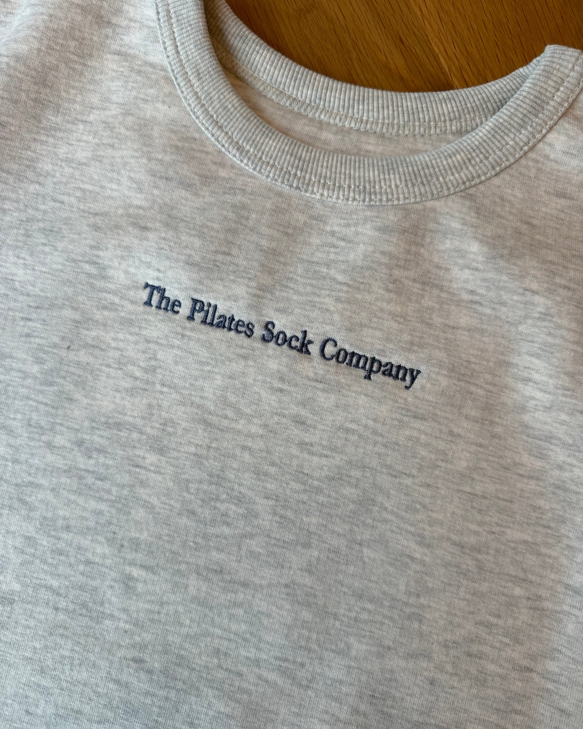 COMFIEST CREWNECK IN THE WORLD - Heather Grey + Navy