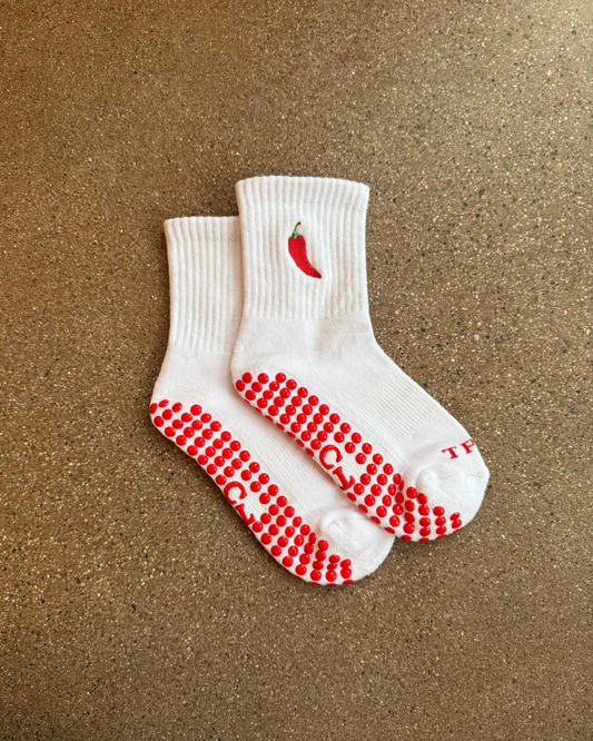 Pilates Socks - Chili Pepper