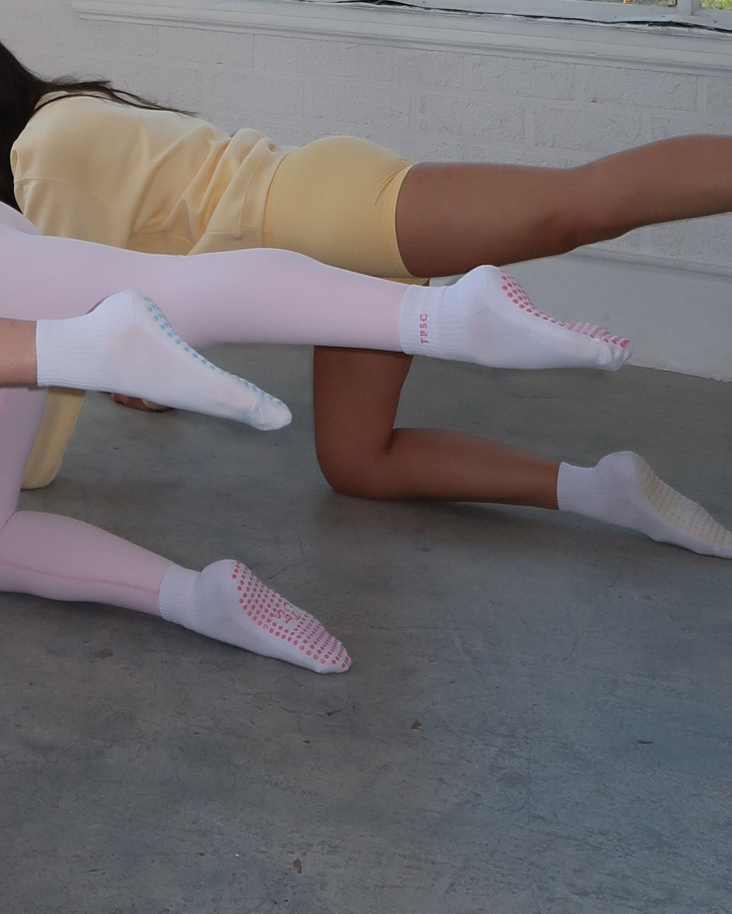 Pilates Socks - Pink Grip