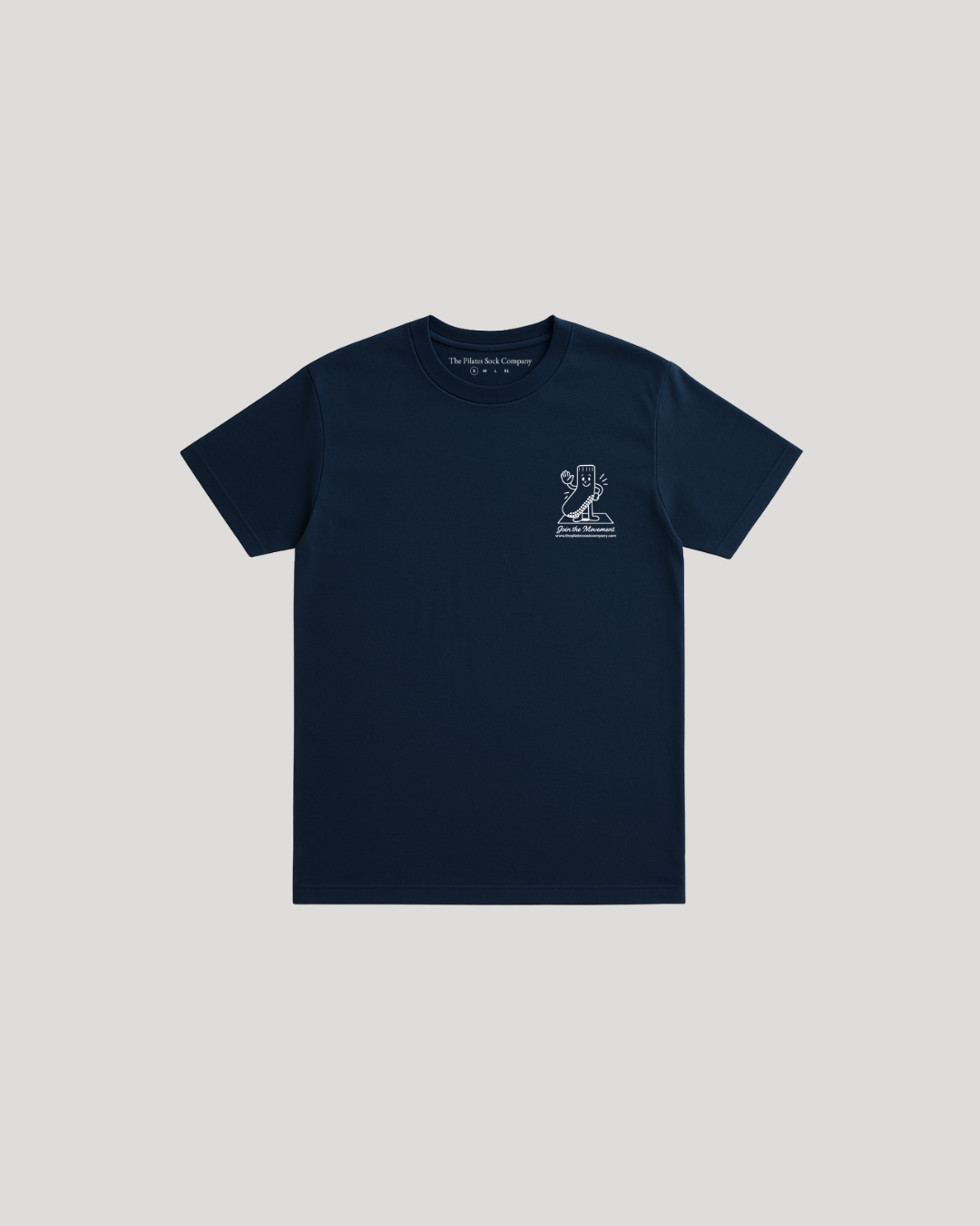 T-Shirt - Navy Blue – The Pilates Sock Company T-Shirt - Navy Blue – The Pilates Sock Company