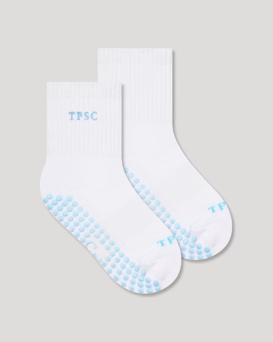 Pilates Socks - Sky Blue Grip