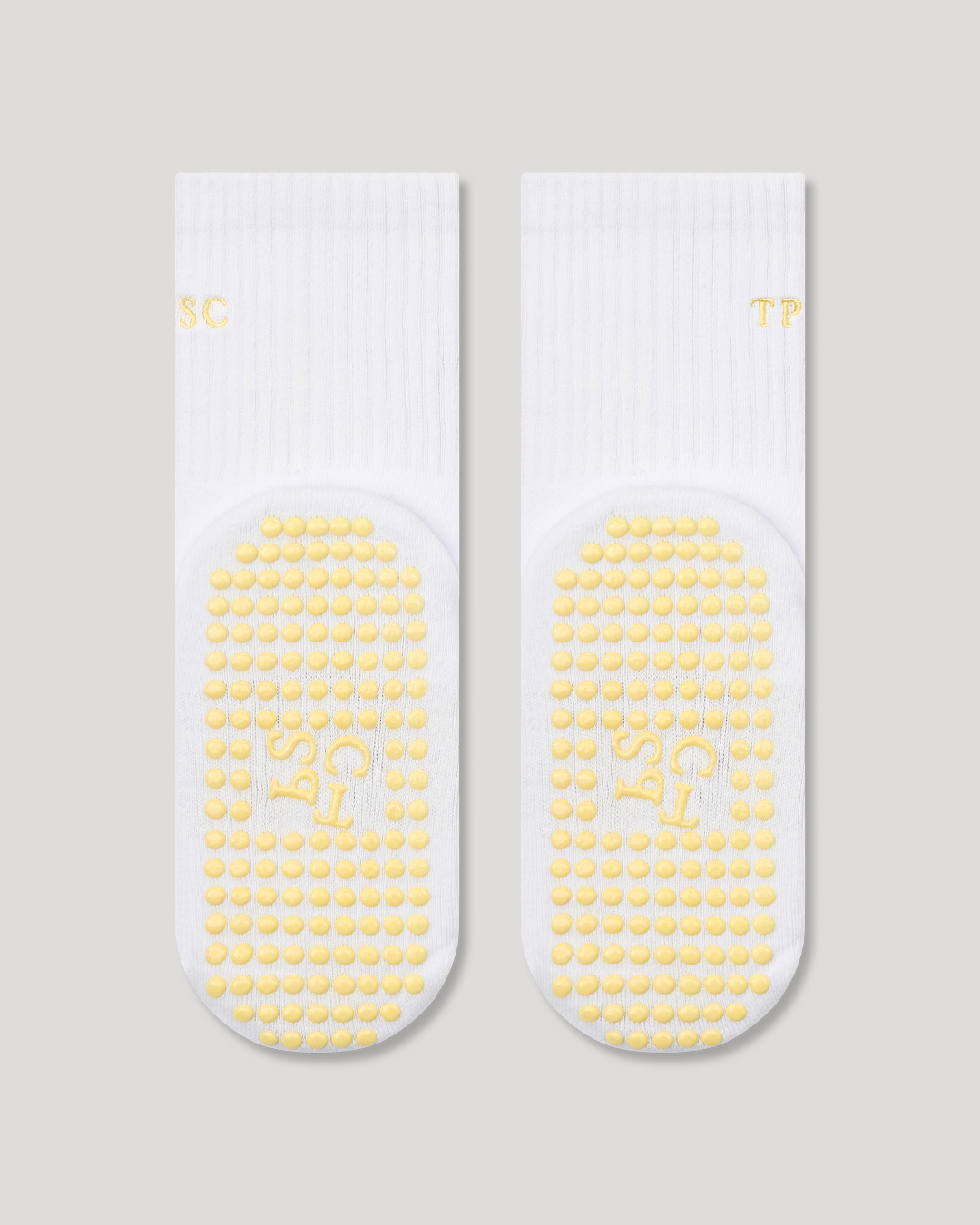 Pilates Socks - Butter Yellow Grip