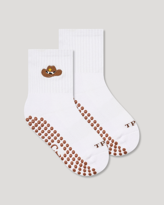 Pilates Socks - Cowboy Hat