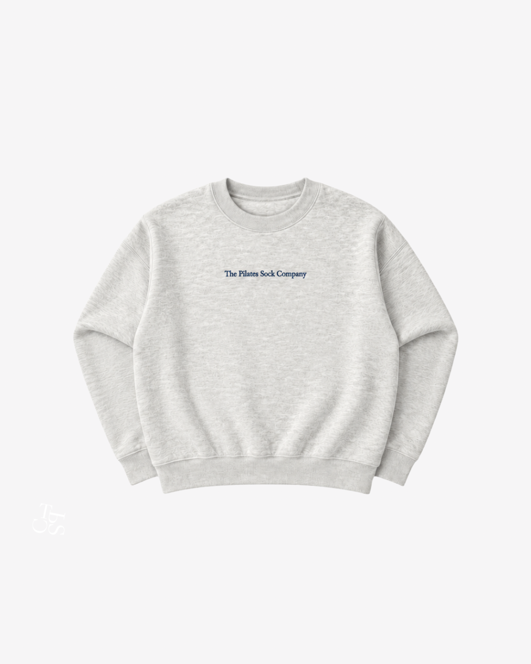 COMFIEST CREWNECK IN THE WORLD - Heather Grey + Navy