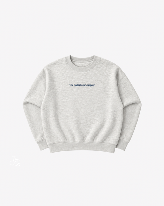 COMFIEST CREWNECK IN THE WORLD - Heather Grey + Navy