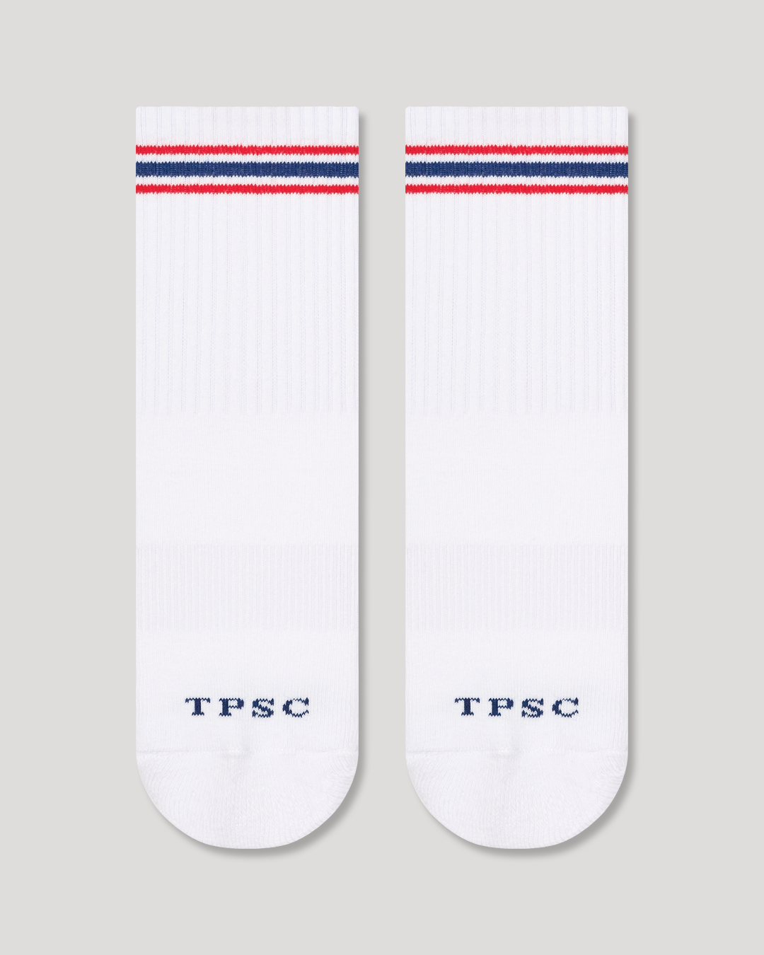 Grip Socks - Navy and Red Stripe