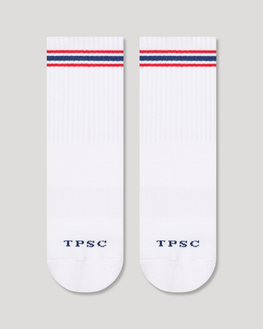Grip Socks - Navy and Red Stripe