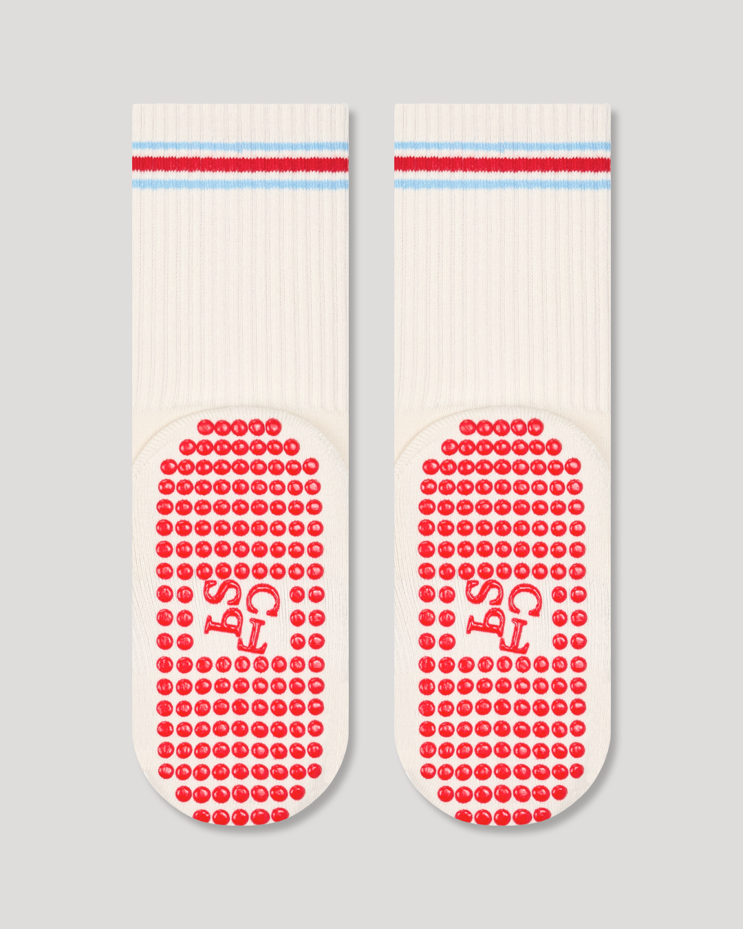 Grip Socks - Red and Blue Stripe